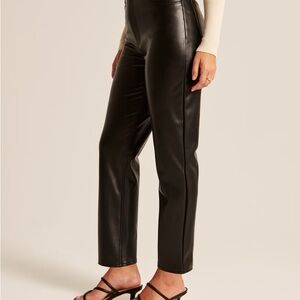 Abercrombie & Fitch Black Curve Love Straight Leg Pants